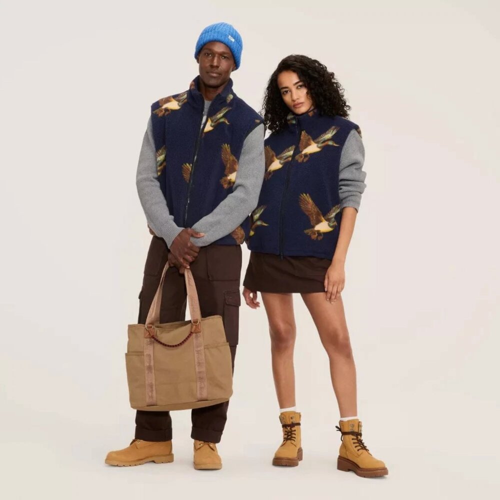 NWT Woolrich x Target Duck Print Fleece Vest